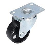 Spacnana Rueda Giratoria de 3 Pulgadas, Hierro Fundido Resistente con Rodamientos Dobles, de Instalación de 97 Mm para Carros en Aeropuertos y Hoteles