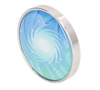 Spacnana scopio de Acero Inoxidable de Juguete Giratorio de Escritorio con Patrón Espacial Holográfico e Ilusión óptica para Aliviar el Estrés y Enfocar, 38 Mm de Diámetro (#3)