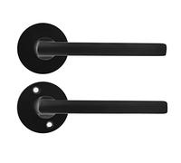 Spacnana Silent Bearing Manilla de Puerta con Llave, Reversible para | Cerradura interior con de pulgar, entrada exterior con llave, palanca anticolisión, se adapta a puertas de 1,4 a 2,2