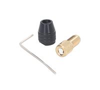 Spacnana Spacnana Portabrocas de 3 Mordazas, Aleación de Latón y Aluminio, Portabrocas Eléctrico sin Llave Autoajustable para Herramientas Rotativas de 0,3-,4 Mm y Proyectos de Bricolaje (Agujero de