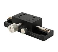Spacnana Tabla de Transmisión de Aleación de Aluminio de Luz de Plataforma Manual de para Microscopio, Paralelismo de 0.1 Mm