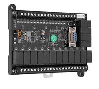 Spacnana Tablero de Control PLC, Módulo de Retardo de relé de Plástico con FX1N-32MR Analógico 10-28V para Controles Industriales Automatizados