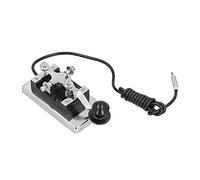Spacnana Telégrafo Morse CW, Llave K4 de Acero Inoxidable, Herramienta de Comunicación por Radio Resistente Hecha a Mano para Principiantes