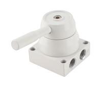 Spacnana Válvula de Palanca Manual, Aleación de Aluminio, 3 Posiciones, 4 Vías, Fácil Operación para Uso Industrial con Alta Durabilidad y Aplicaciones Versátiles