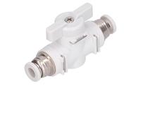 Spacnana Válvula Manual Neumática, Conector de Cobre Plástico Inoxidable, Enchufe de Línea de Aire Autoblocante, Accesorio de Tubo de 6 Mm para Sistemas de Aire