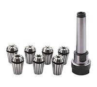Spactz 1 Unidades MT2 ER20 M10 MTB2 Collet Chuck Morse # 2 Soporte de herramientas cónica+7 piezas Collet Fresado Extensión Rod