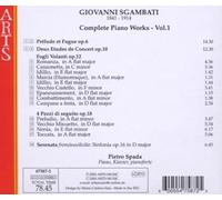 Spada,Pietro - Giovanni Sgambati: Complete Piano Works, Vol. 1