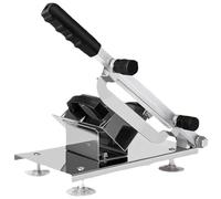 Spadora de carne congelada manual, máquina cortadora de acero inoxidable, cortadora de carne congelada ajustable y antislip, cortes de corte de cordero comercial para amantes de la olla caliente