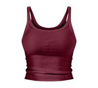 Spaghetti Top Mujer Algodón Blanco Brillo Top Mujer Fiesta Lentejuelas Plata Tank Top sin Mangas Camiseta Ligera Axila Transpirable Camiseta sin Vientre Túnica Slim Fit Tank Tops Elegante Camiseta