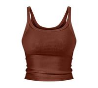 Spaghetti Top Mujer Algodón Blanco Brillo Top Mujer Fiesta Lentejuelas Plata Tank Top sin Mangas Camiseta Ligera Axila Transpirable Camiseta sin Vientre Túnica Slim Fit Tank Tops Elegante Camiseta