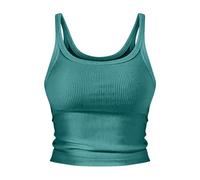 Spaghetti Top Mujer Algodón Blanco Brillo Top Mujer Fiesta Lentejuelas Plata Tank Top sin Mangas Camiseta Ligera Axila Transpirable Camiseta sin Vientre Túnica Slim Fit Tank Tops Elegante Camiseta, D
