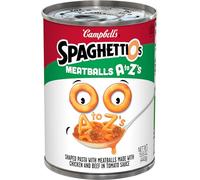 SpaghettiOs A to Z's Canned Pasta with Meatballs, Healthy Snack for Kids and Adults, 15.6 OZ Can