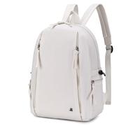 SPAHER 20L Mochila Viaje Cabina Avion 40x30x15 Iberia British Airways Travel Backpack Mochila Portatil 14 Pulgadas Impermeable Pequeña Mochilas Escolares Universidad Casual Equipaje de Mano Blanco