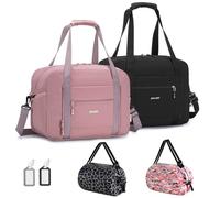 SPAHER 2X Bolsa de Viaje 40x30x15 British Airways Equipaje de Mano Bolsa de Deporte Gimnasio Impermeable Bolsos Maternidad Hospital Fin Semana Mujer Hombres Gym Bag con Compartimento para Humeda