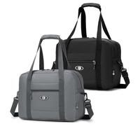 SPAHER 2X Bolsa de Viaje 40x30x15 British Airways Equipaje de Mano Bolsa de Deporte Gimnasio Impermeable Bolsos Maternidad Hospital Fin Semana Mujer Hombres Cabin Duffle Bag Gym Bag