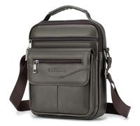 SPAHER Bandolera Piel Grande Bolso Caballero Cuero Piel Mariconeras para Hombres Man Bag