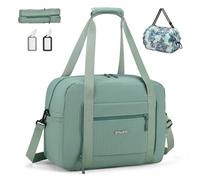 SPAHER Bolsa de Viaje 40x30x20 Wizzair Vueling Equipaje de Mano Bolsa de Deporte Gimnasio Impermeable Bolsos Maternidad Hospital Fin Semana Mujer Hombres Gym Bag Cabin Duffle Bag Verde