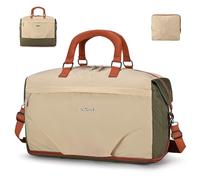 SPAHER Expandible Plegable Bolsa de Viaje Cabina Avion Grande con Bolsillo Húmedo Equipaje de Mano 40L Bolsos Maternidad Fin Semana Mujer Bolsa de Deporte Gimnasio Impermeable Travel Duffle Bag