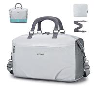 SPAHER Expandible Plegable Bolsa de Viaje Cabina Avion Grande con Bolsillo Húmedo Equipaje de Mano 40L Bolsos Maternidad Fin Semana Mujer Bolsa de Deporte Gimnasio Impermeable Travel Duffle Bag