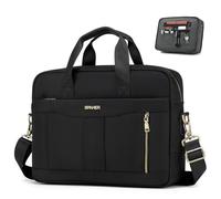 SPAHER Maletin Portatil Piel Hombre 15,6 pulgadas Bolsa Ordenador Portatil Maletin Ejecutivo Trabajo Hombre Laptop Messenger Bag Bolsos Vintage Bolso Bandolera Hombre Mujer Funda Portatil