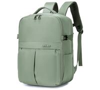 SPAHER Mochila Viaje Cabina Avion 40x30x20 Ryanair Equipaje de Mano, Verde | Diseño de Apertura de 180°, Bolsillos Húmedos, Tela Resistente al Agua, Compartimento para Ordenador Portátil 15,6 Pulgadas