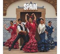 Spain Calendar 2026: Scenic Monthly Views of Sunny Shores, Countryside Fields, Mountain Villages & Colorful Streets • U.S. Holidays with Notes | 8.5 × 8.5 in