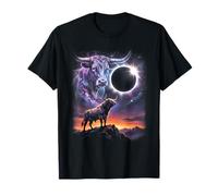 Spain Eclipse Solar Total 2026 Bull August 12 90s Vintage Camiseta