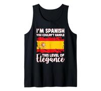 Spain Flag Proud Elegant Spanish Boyfriend Girlfriend Camiseta sin Mangas