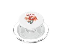 Spain Football Fan Floral Rose Soccer PopSockets PopGrip para MagSafe