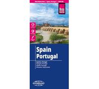 Spain - Portugal Map: Waterproof and tear resistant