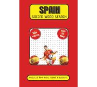 Spain Soccer Word Search Puzzles for Kids, Teens & Adults: Word search puzzles with easy to read print about Lamine Yamal, La Liga, Spain National ... birthday, holyday gift for Spain Soccer fans