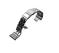 SPAKAMTZTK 20 mm de 22 mm de 24 mm Sólido de acero inoxidable Pulsera compatible for VENGADOR Compatible for Navitimer Compatible for Superocés Correa de reloj correa de reloj(24mm)