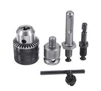 SPAKAMTZTK 5pcs 1.5-10mm 3/8-2 4unf Conjunto de Mandril de Taladro Adaptador de perforación Cambiado Llave de Impacto en Taladro penetric Accesorios para Herramientas eléctricas 3