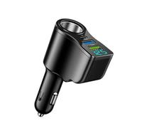 SPAKAMTZTK Adaptador de corriente multifuncional for coche, 66 W, 4 puertos, 1 encendedor, 3, A, doble USB PD, cargador teléfono for, compatible for Huawei encendedor