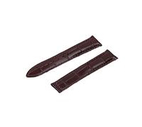 SPAKAMTZTK Banda de reloj de cuero de vaca for Omega Strap Seamaster 300 Delaware Compatible for VILLE AT150 Compatible for AGUA Compatible for Terra 150 Retir la hebilla de implementación de la banda