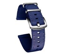 SPAKAMTZTK Bandas de relojes de naranja Black Liberación rápida Correas de reloj de nylon militar y hebilla cepillada de servicio pesado 18 mm 20 mm 22 mm 24 mm correa de reloj(Blu,22mm)