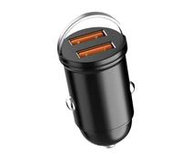 SPAKAMTZTK Cargador de coche mini 200 W for anillo tracción PD QC, carga rápida, adaptador cargador teléfono for, compatible for Xiaomi for Samsung encendedor(200W 2 USB)