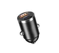 SPAKAMTZTK Cargador de coche mini for anillo tiro PD QC 100 W/200 W, adaptador cargador teléfono USB C for, compatible for Xiaomi, for Samsung for Huawei encendedor(200W QC PD)