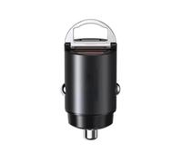 SPAKAMTZTK Cargador de coche mini USB C 130 W PD 4.0 for 2 puertos carga invisible, compatible for teléfonos for Samsung for Huawei Android encendedor