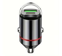 SPAKAMTZTK Cargador de coche mini USB PD 100 W for dos puertos, tipo C, adaptador carga for teléfono, QC3.0, toma mechero encendedor(Type C and 100W)