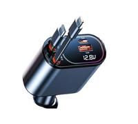 SPAKAMTZTK Cargador de coche retráctil Accesorios for for Starlight Cargadores for techo Adaptador carga USB C y puerto dual encendedor