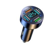 SPAKAMTZTK Cargador de coche USB 6 puertos, 66 W, PD, tipo C, compatible for Samsung, for Huawei for Xiaomi encendedor(4USB 66W)