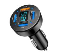 SPAKAMTZTK Cargador de coche USB 6 puertos, 66 W, PD, tipo C, compatible for Samsung, for Huawei for Xiaomi encendedor(4USB QC)
