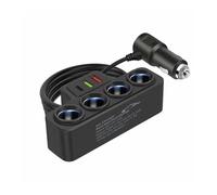 SPAKAMTZTK Cargador USB de 4 puertos 120 W for encendedor cigarrillos, divisor 12 V y 24 for teléfono, adaptador cargador coche encendedor