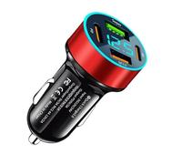 SPAKAMTZTK Cargador USB for coche de 66 W, 4 puertos tipo C, QC3.0, compatible for Samsung, for Huawei for Xiaomi encendedor(4)