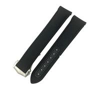 SPAKAMTZTK Correa De Reloj De Lona De Nylon De 19 Mm De 20 Mm Compatible For Omega Compatible For Seamaster 300 AT150 Cuero De Tela Compatible For Terra 150 Azul De 21 Mm 22 Mm De Hebilla De Banda De