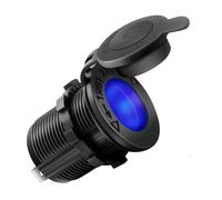 SPAKAMTZTK Encendedor de coche impermeable 12 V for luces rojas, azules y verdes for asiento, barco, motocicleta, tractor, toma corriente Confi encendedor(Blue LED)