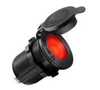 SPAKAMTZTK Encendedor de coche impermeable 12 V for luces rojas, azules y verdes for asiento, barco, motocicleta, tractor, toma corriente Confi encendedor(Red LED)