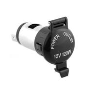 SPAKAMTZTK Enchufe hembra for encendedor de coche for funda impermeable, cargador CC, toma corriente for DVR, 12 V-24 V, 120 W, 10 A encendedor(Noir)
