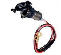 SPAKAMTZTK Enchufe hembra for encendedor de coche for funda impermeable, cargador CC, toma corriente for DVR, 12 V-24 V, 120 W, 10 A encendedor(D)